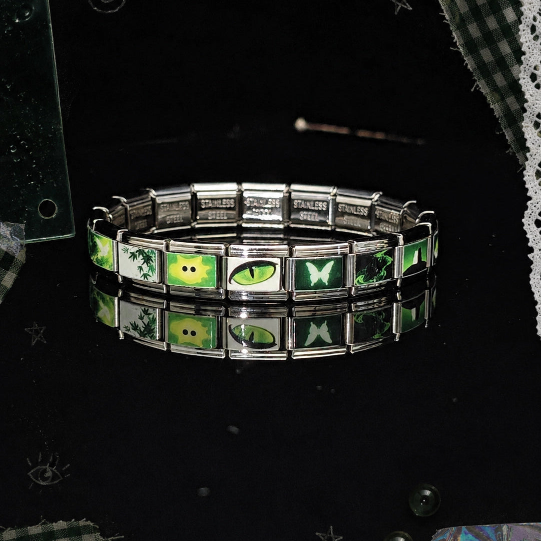 Green Lives Here Italian Charm Bracelet