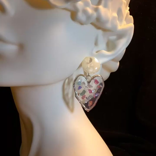 GlossPixel Memory Confetti Earrings with nostalgic Y2K sparkle