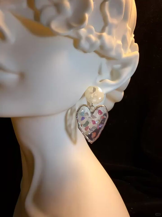 GlossPixel Memory Confetti Earrings with nostalgic Y2K sparkle