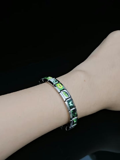 Green Lives Here Italian Charm Bracelet