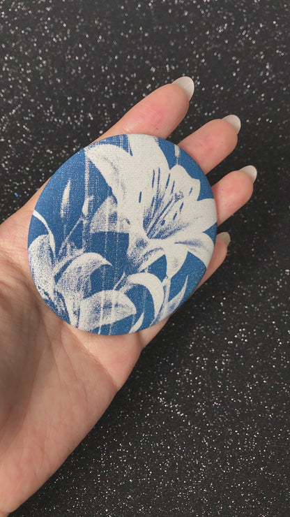 Midnight Lily Signal Pocket Mirror